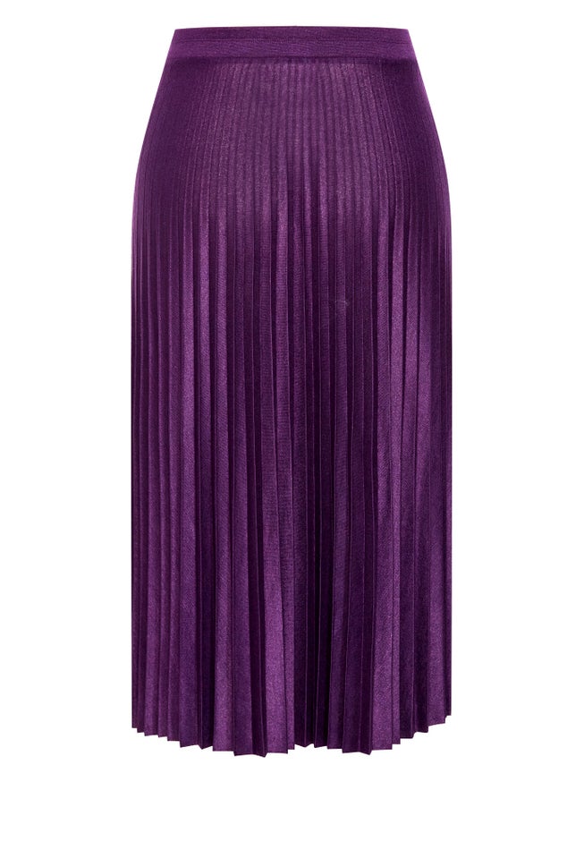 Knit Pleat Skirt image number 3