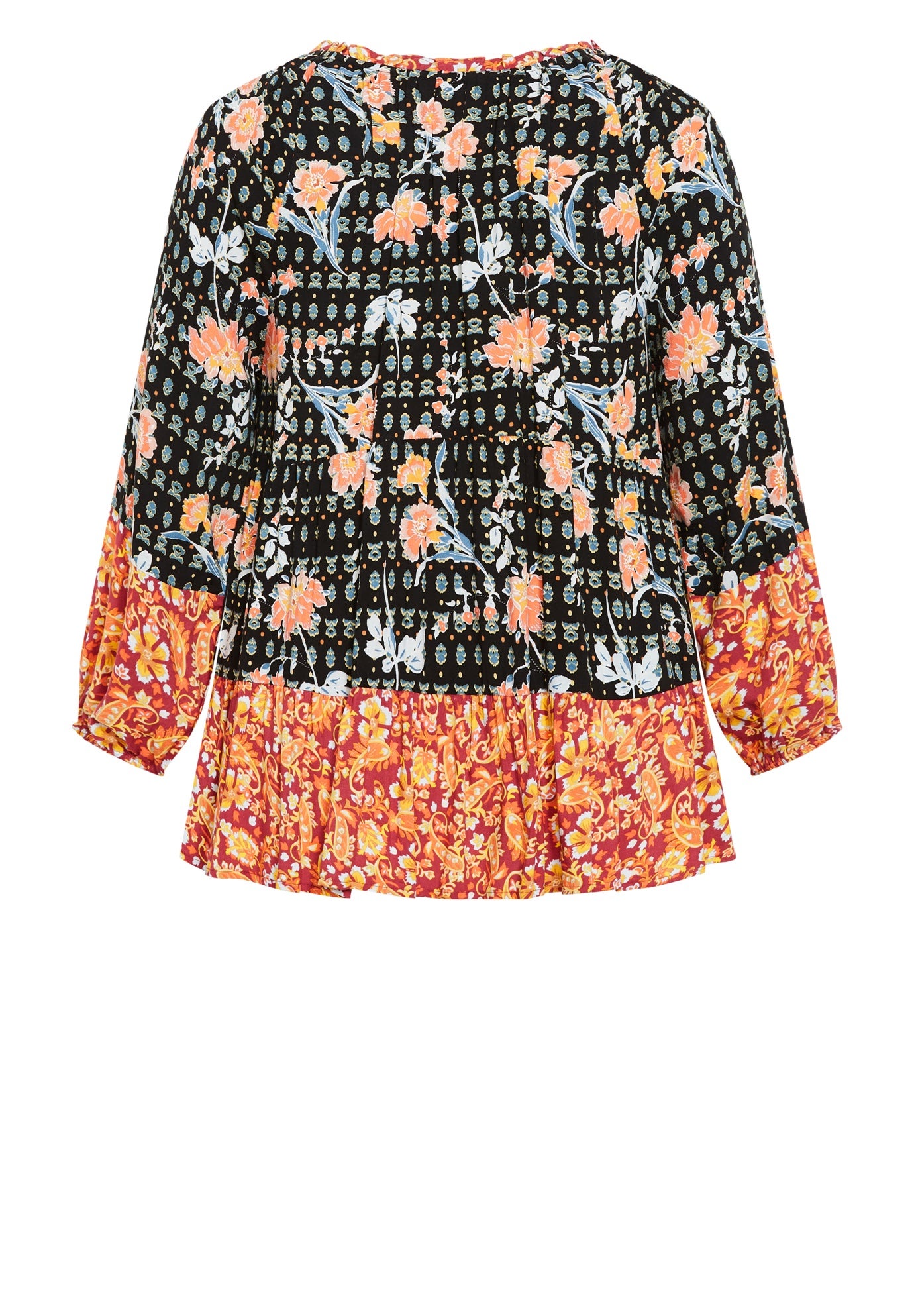 Imari Empire Waist Spliced Top image number 4