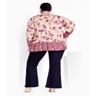 Imari Empire Waist Spliced Top image number null