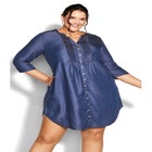 Mae Pintuck Shirtdress image number null