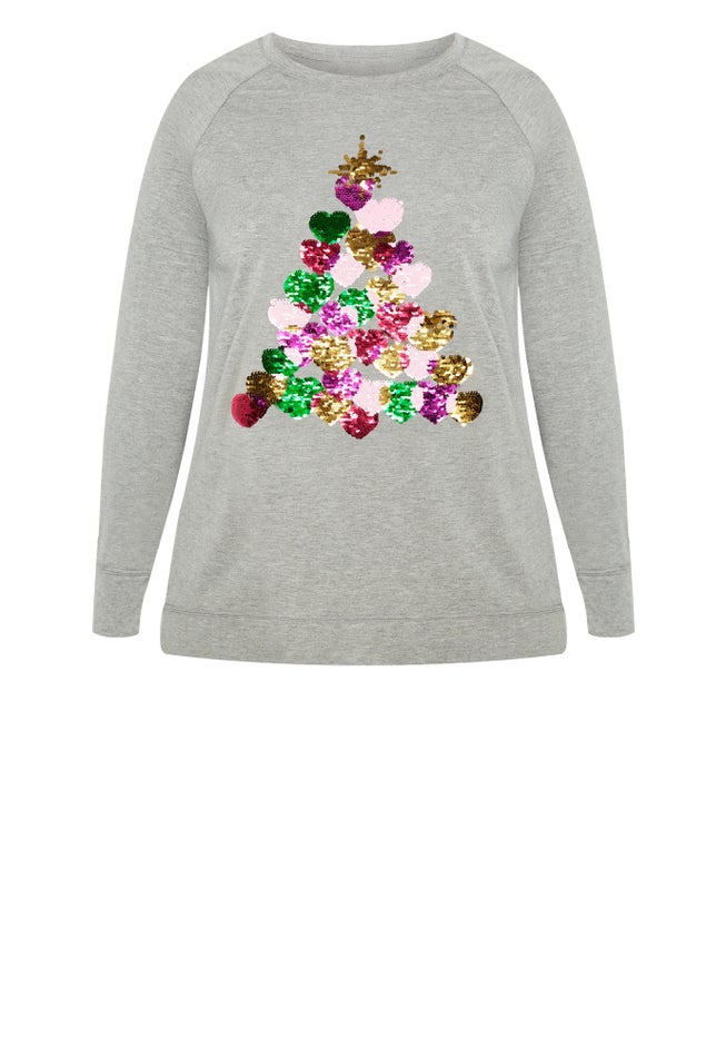 Sequin Sweat Top image number null