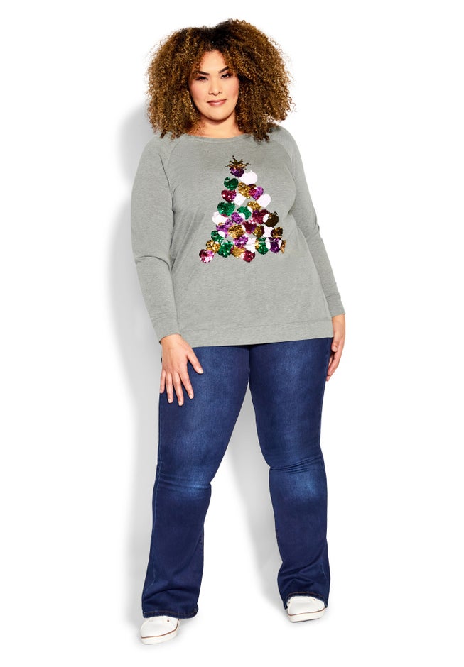 Sequin Sweat Top image number null