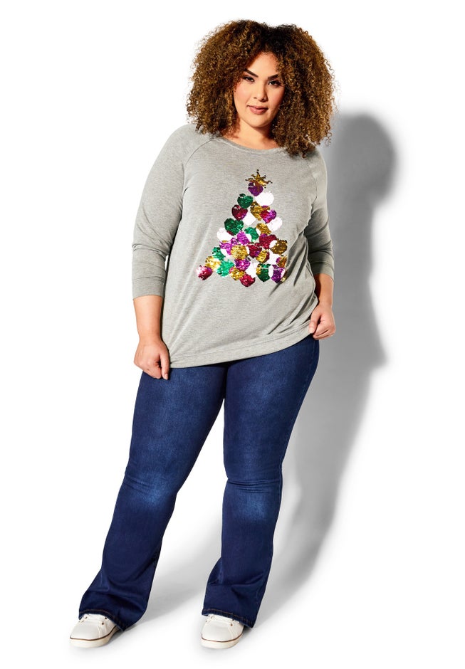 Sequin Sweat Top image number null