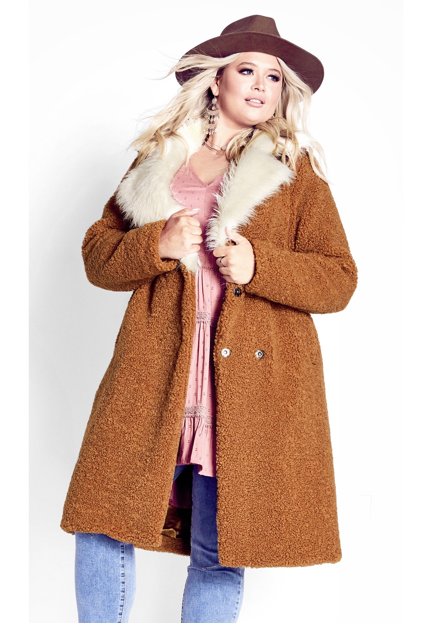 Teddy Faux Fur Jacket image number 0