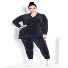 Velour Panel Pant image number null