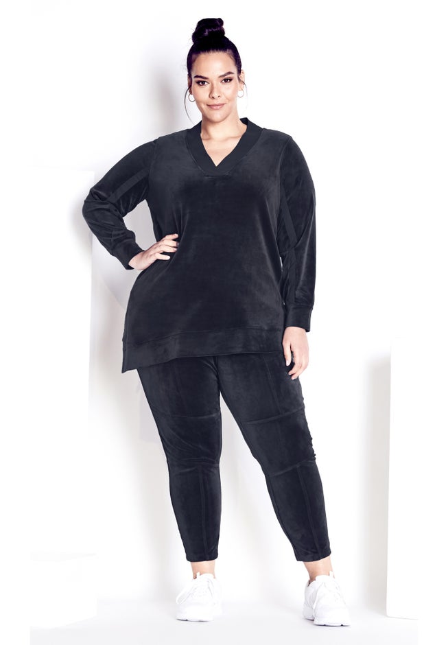 Velour Panel Pant image number 4