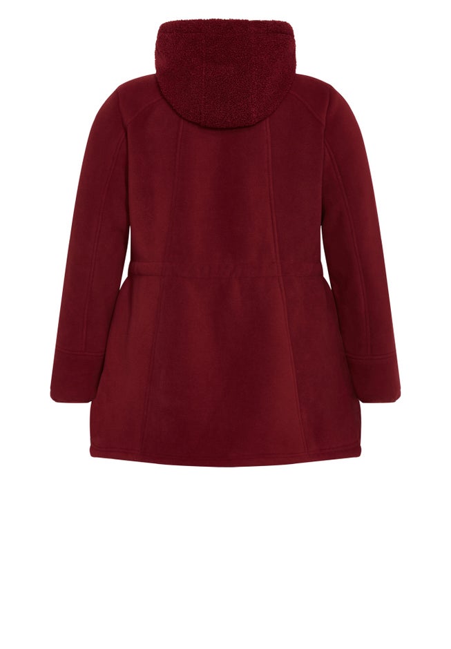 Fleece Hood Coat image number null