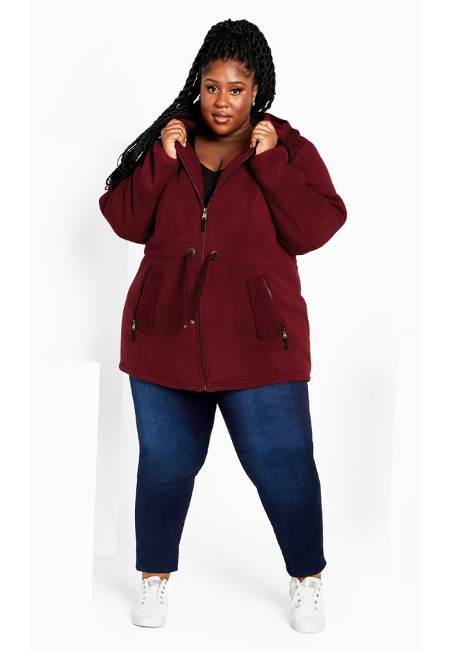 Fleece Hood Coat image number null