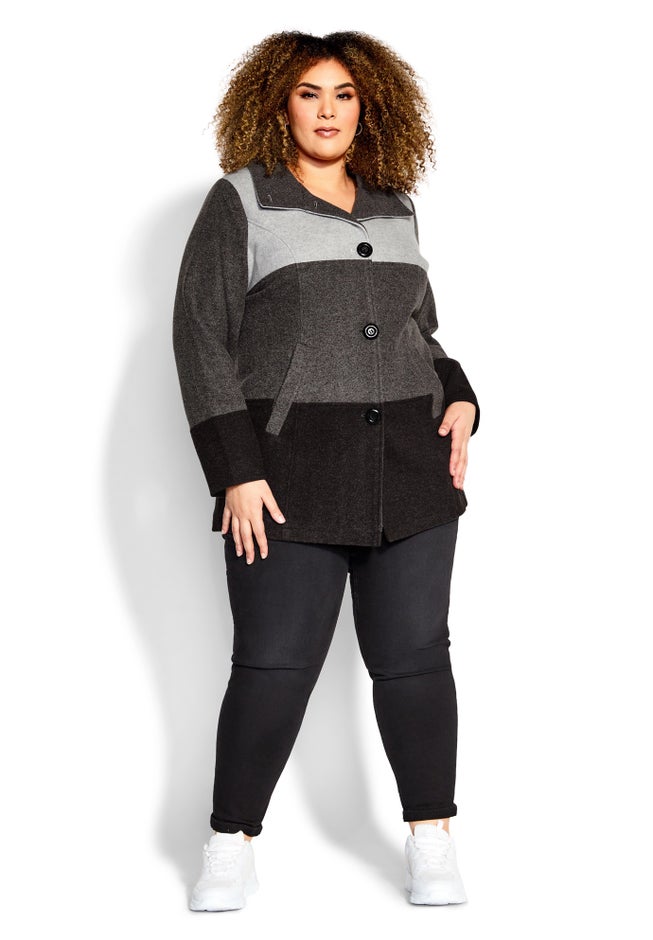 Color Block Stripe Jacket image number 1