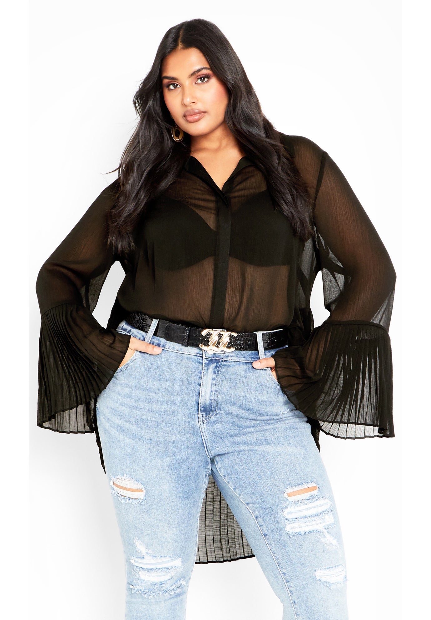 Perla Pleat Shirt image number 0