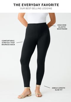 Plus Size Essential Stretch Ankle Length Pull-On Legging