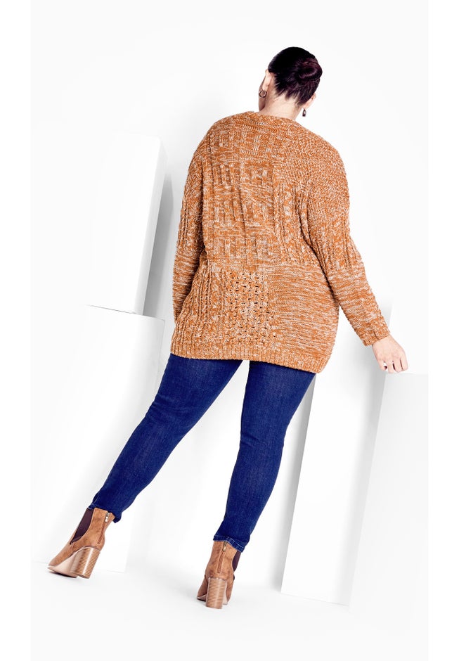 Charli Drop Shoulder Cable Sweater image number 1