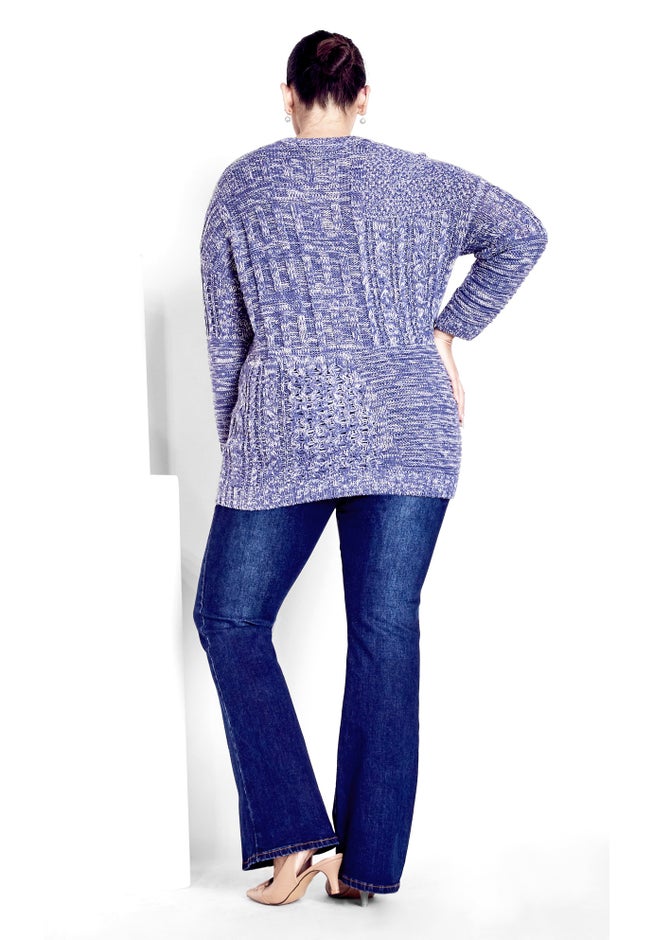 Charli Drop Shoulder Cable Sweater image number 3