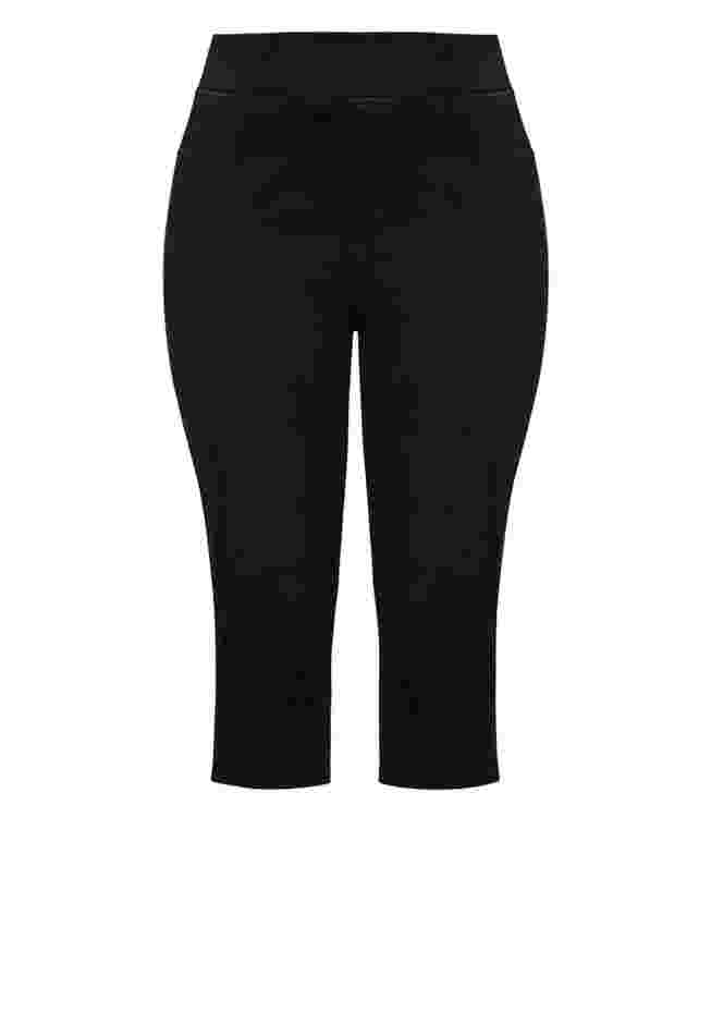 Pull On Cropped Denim Legging image number 2