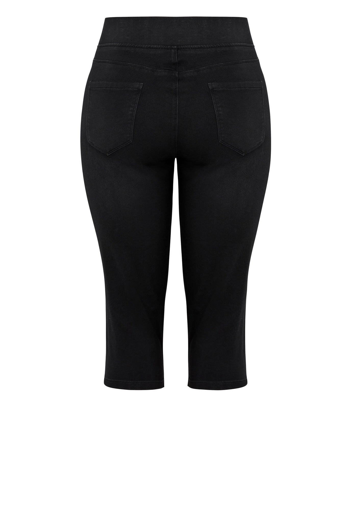 Pull On Cropped Denim Legging image number 4