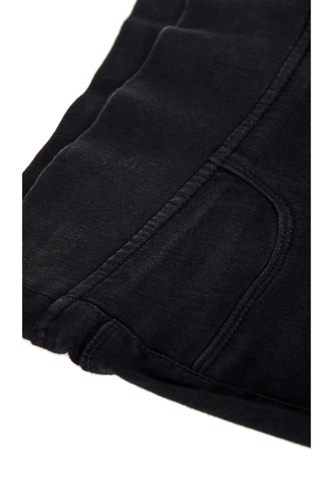 Pull On Cropped Denim Legging image number 6