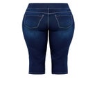 Pull On Cropped Denim Legging image number null