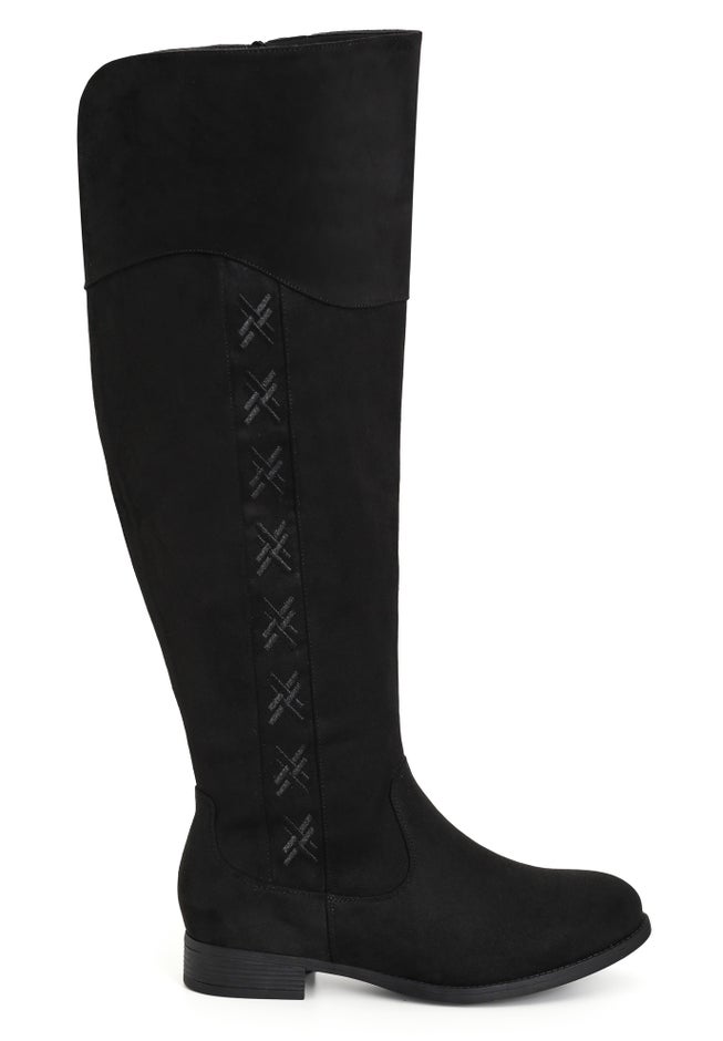 WIDE FIT Nadia Grey Tall Boot image number 1