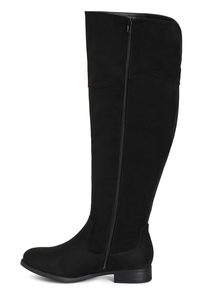 WIDE FIT Nadia Grey Tall Boot image number 3