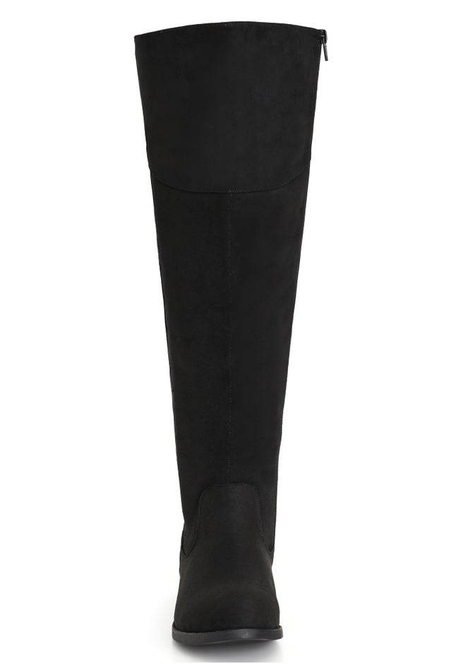 WIDE FIT Nadia Grey Tall Boot image number 4