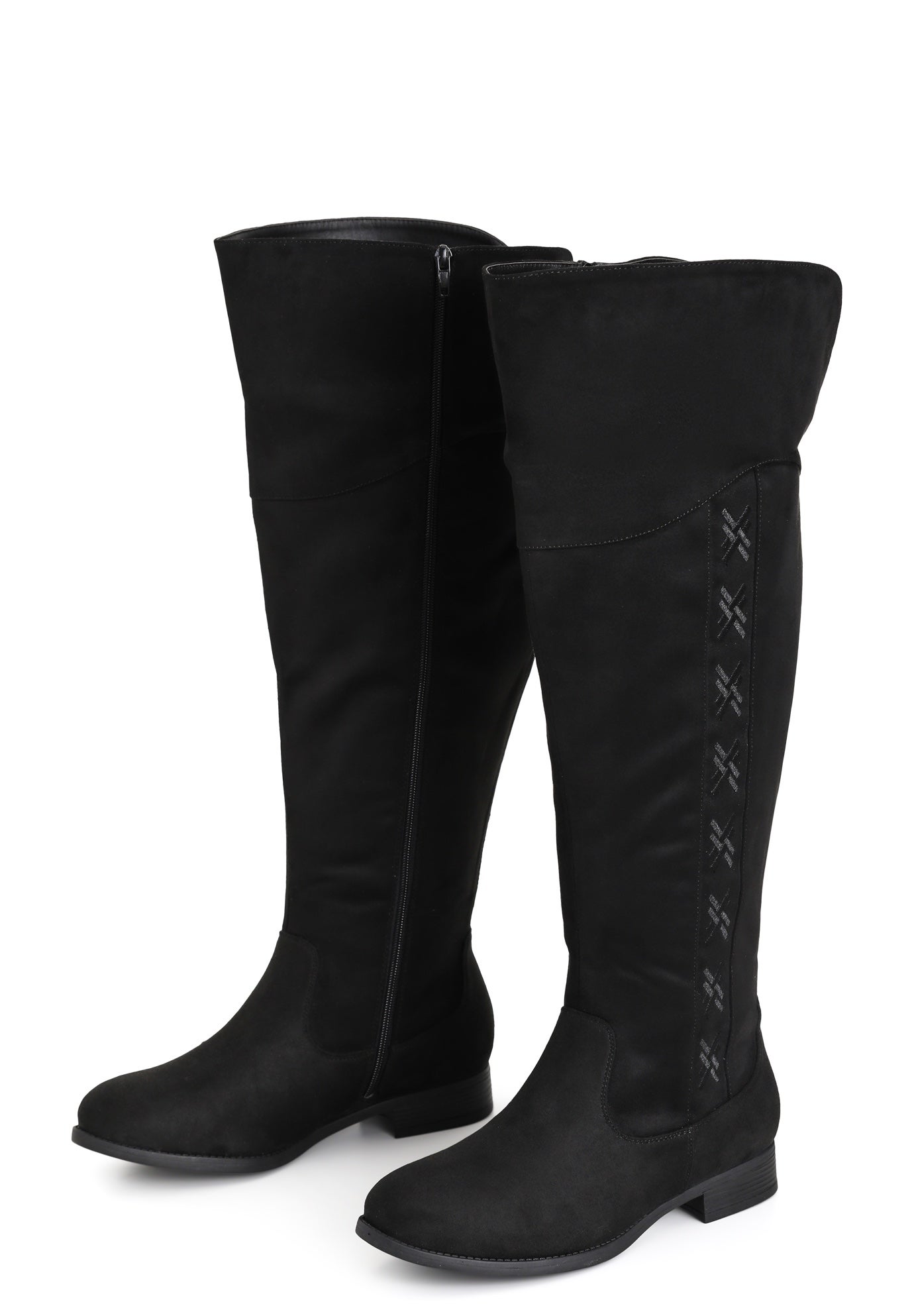 WIDE FIT Nadia Grey Tall Boot image number 5