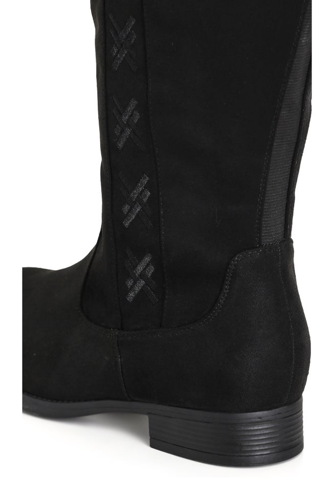 WIDE FIT Nadia Grey Tall Boot image number 6