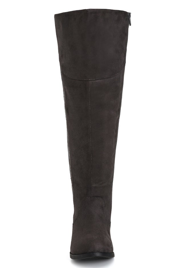 WIDE FIT Nadia Grey Tall Boot image number 4