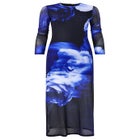 Stretch Mesh Midi Dress image number 3