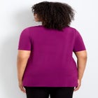 Cowl Neck Short Sleeve Top image number null