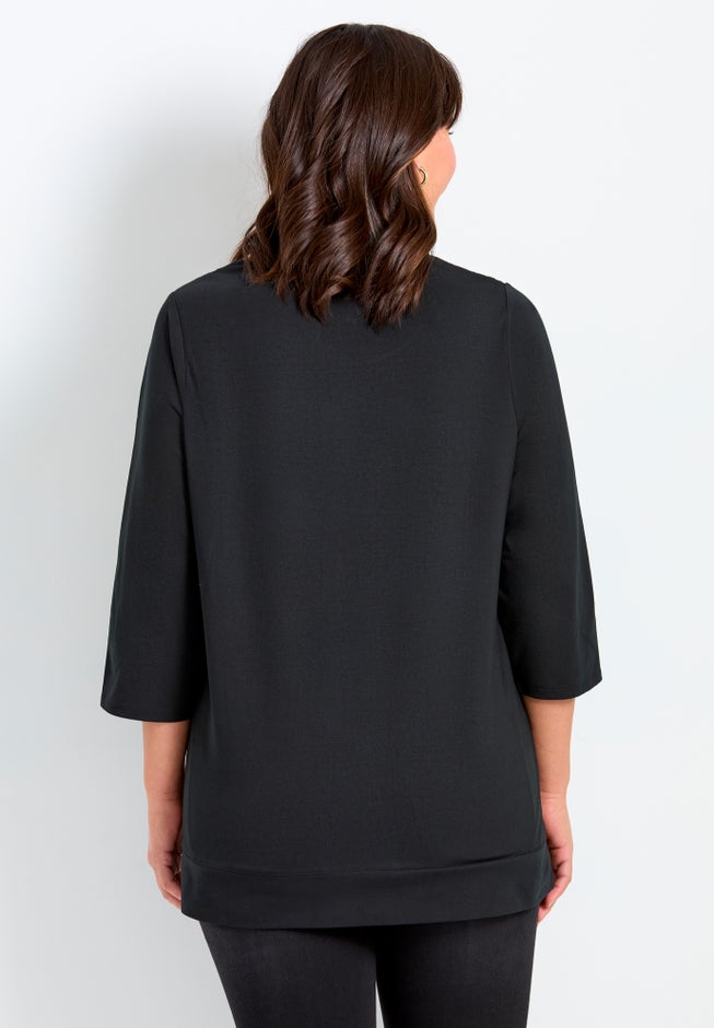 Lace Crewneck Tee image number 2