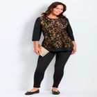 Lace Crewneck Tee image number null