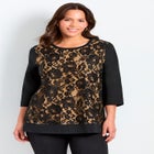 Lace Crewneck Tee image number null