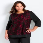 Lace Crewneck Tee image number null