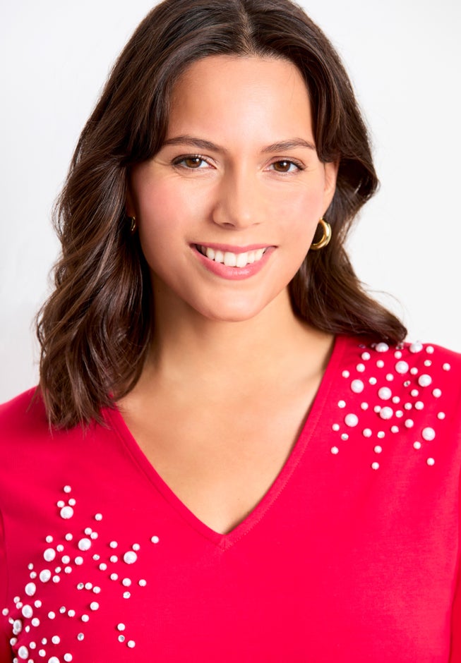 Embellished V-Neck Tunic image number 1