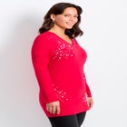 Embellished V-Neck Tunic image number null