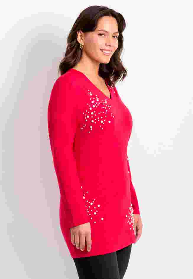 Embellished V-Neck Tunic image number 3