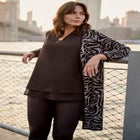 Open Front Sweater Cardigan image number null