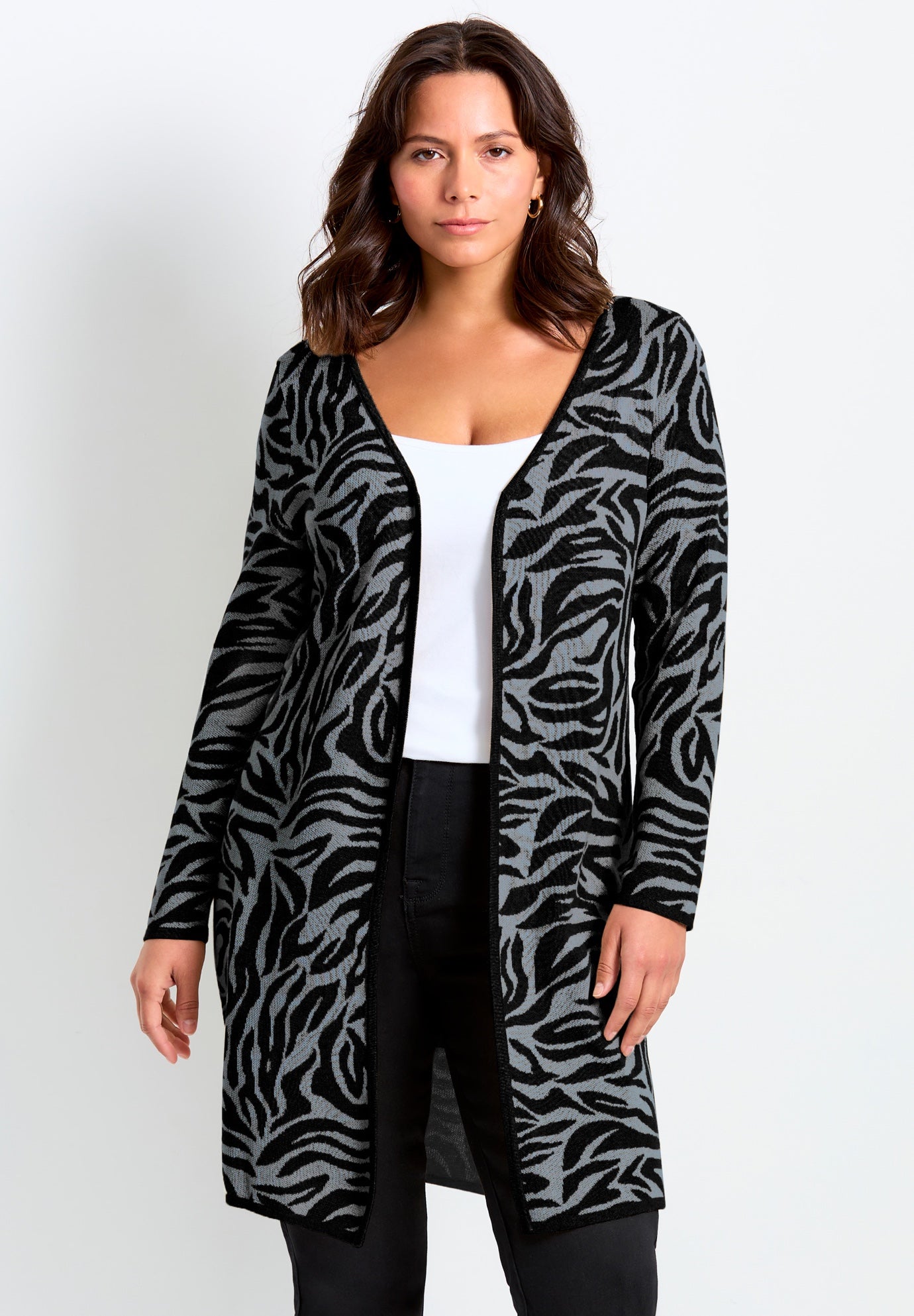 Open Front Sweater Cardigan image number 0