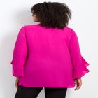 Ruffle Sleeve Tulip Hem Blouse image number null