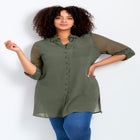 Convertible Button Down Tunic image number null
