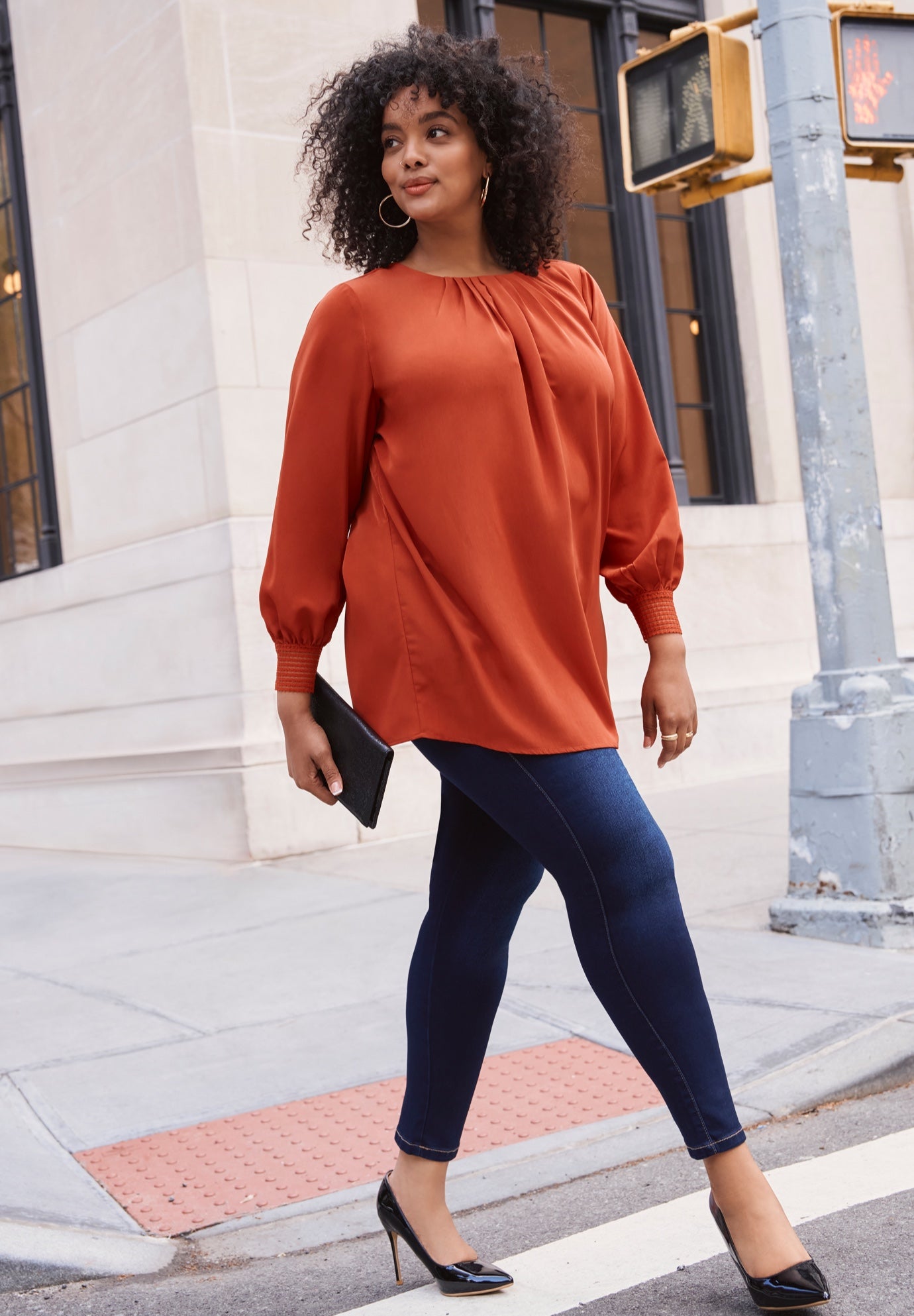 Pleated Peasant Blouse image number 1