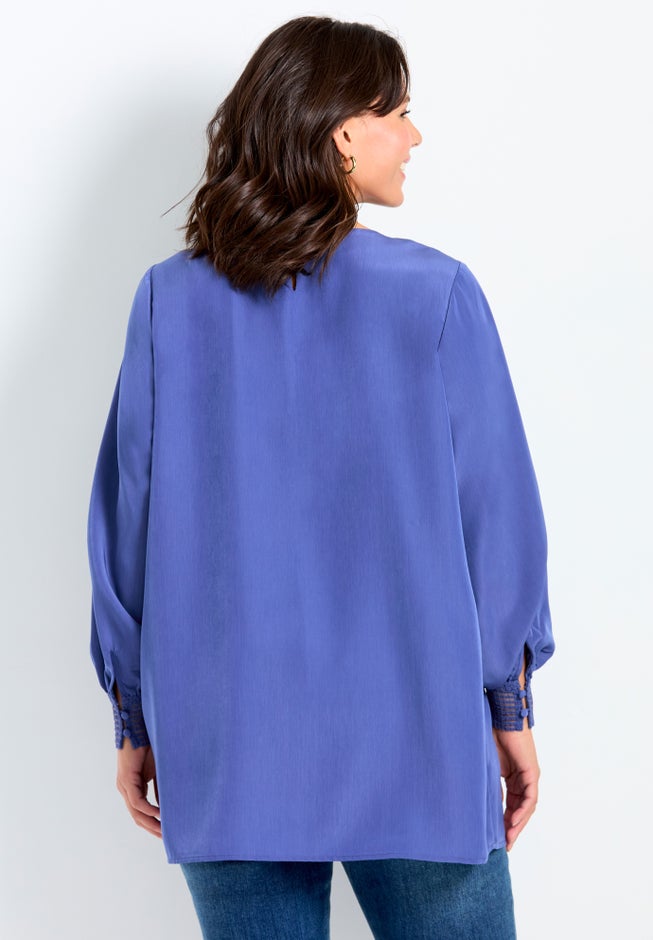 Pleated Peasant Blouse image number 2