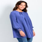 Pleated Peasant Blouse image number null