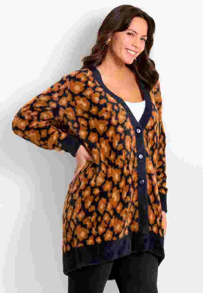 Button Front Cozy Cardigan image number 2