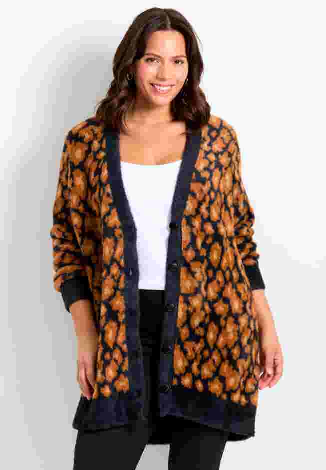 Button Front Cozy Cardigan image number 0