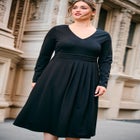 Fit And Flare Midi Ponte Dress image number null