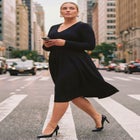 Ponte Fit And Flare Midi Dress image number null