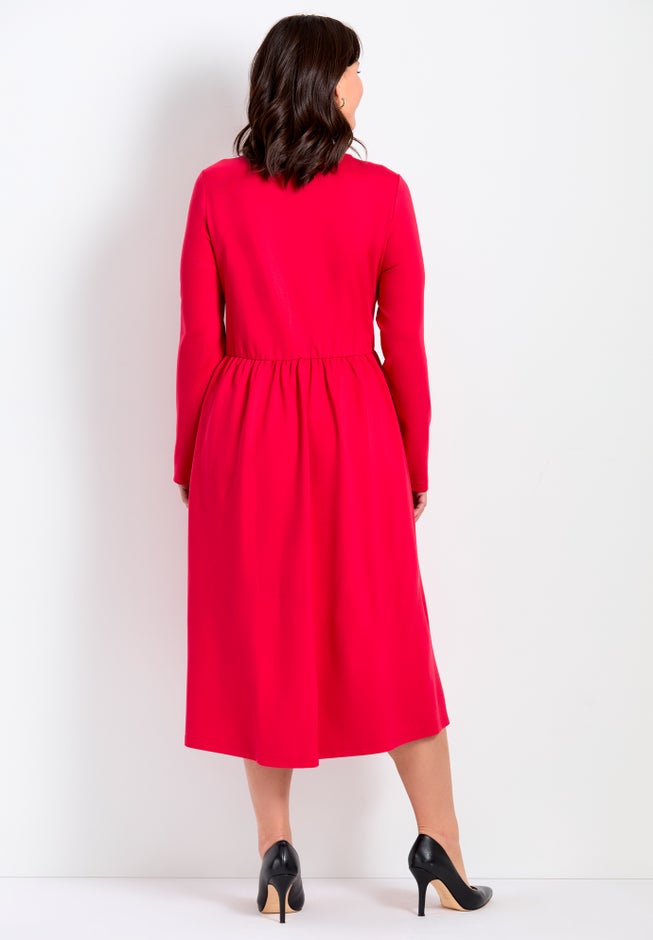 Fit And Flare Midi Dress image number null
