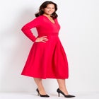 Fit And Flare Midi Dress image number null