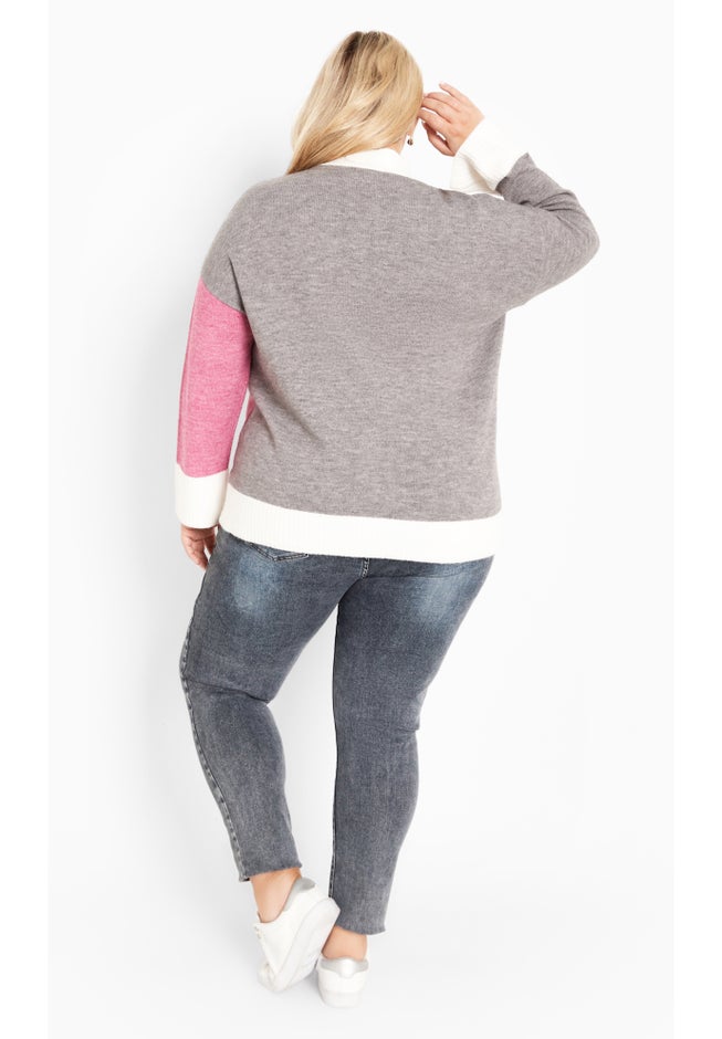 Zola Colour Block Cardigan image number null